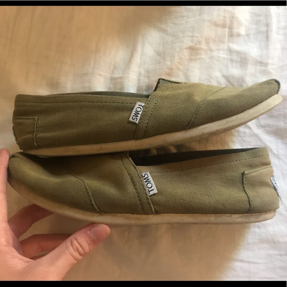 Toms Olive Green Classic Canvas